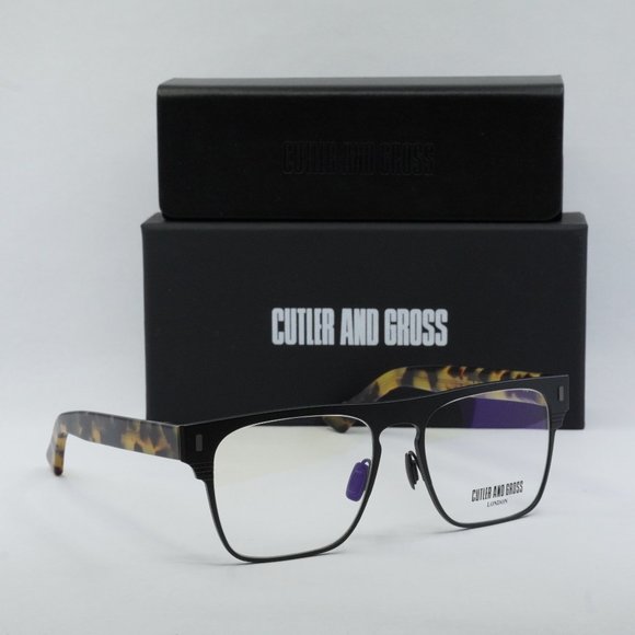 FINAL PRICE NEW CUTLER AND GROSS CGOP1366 003 MATTE BLACK EYEGLASSES - Picture 6 of 7